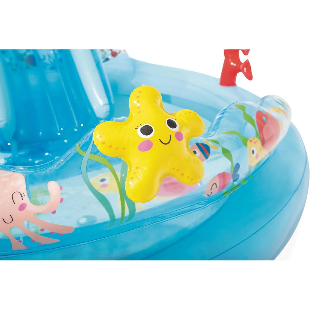 liquid Slide, Sea the Play Age 2+ Under W/ Center Kids Inflatable
