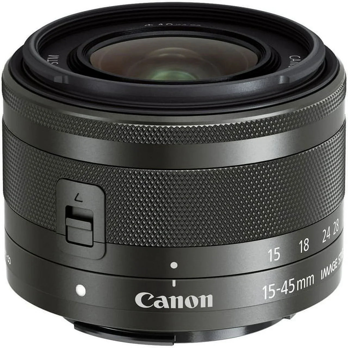 Lens IS Basic 15-45mm Canon STM BuzzPhoto - EF-M f/3.5-6.3 (Graphite) Bundle