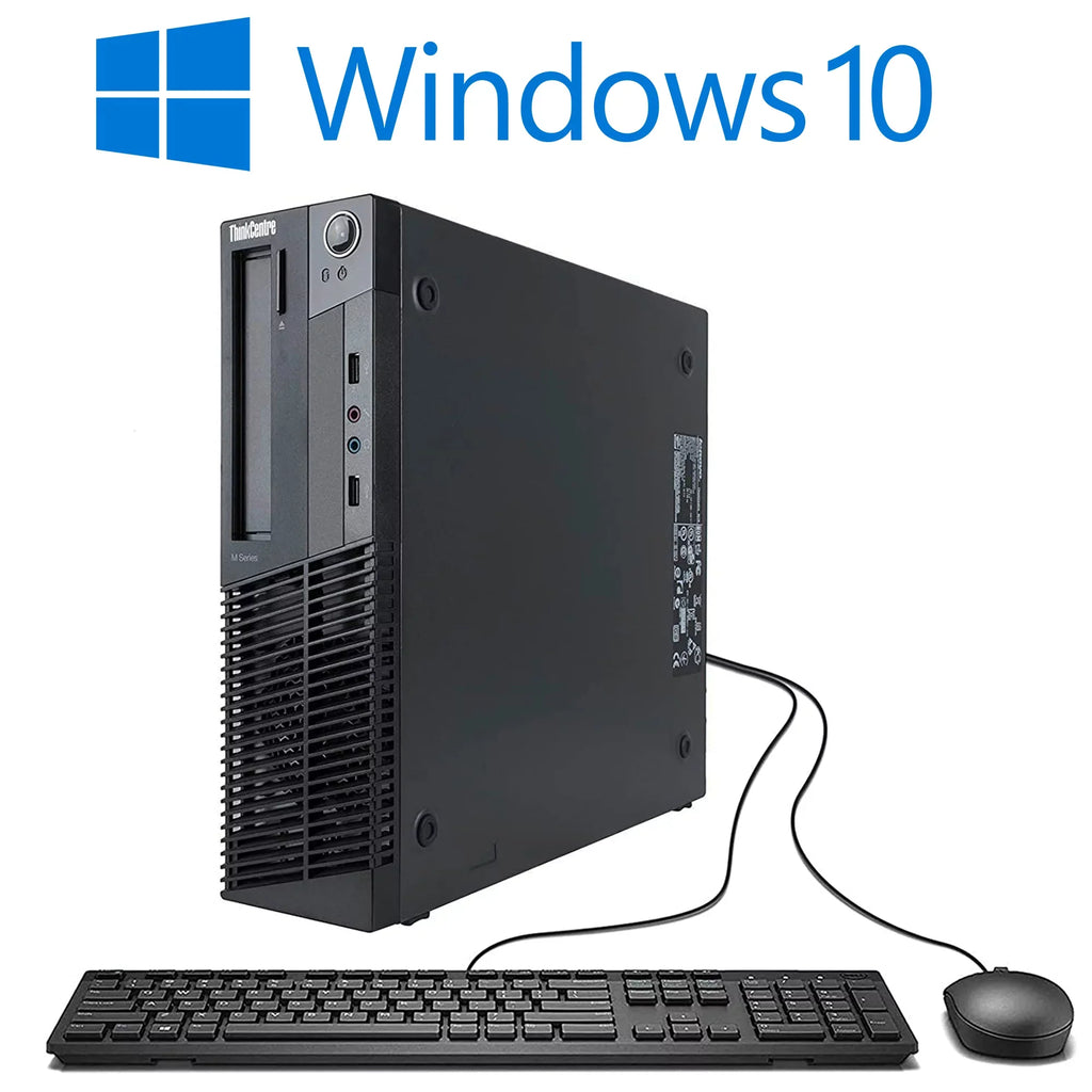 Wifi i5 10 8GB Desktop Pro HDD Ram Windows Computer PC LENOVO Core 500GB