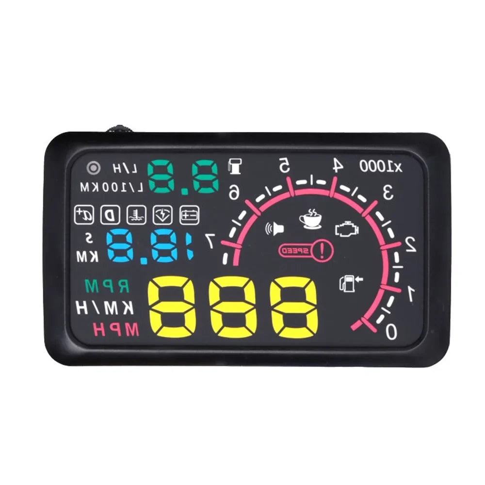 with Drive Speedometer, Temperature, Flexible liquid Up Safely Andoer Modes Mileage, Display, Alarm Head