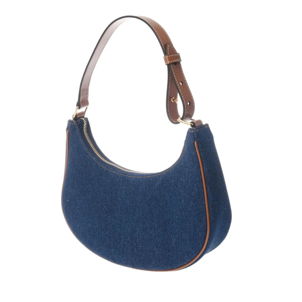 Ava Leather New) Blue 193952DKA Handbag Women's Pre-Owned CELINE Denim (Like