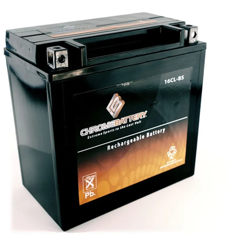 Sx Yb16cl-bs Ski Js650 Kawasaki Jet Cc 87-'95 Battery Chrome Battery for