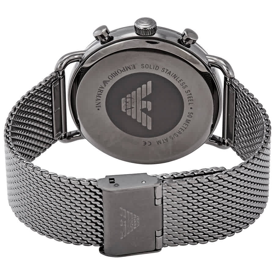 Men's Brown Aviator AR11141 Watch Armani Emporio Chronograph Dial
