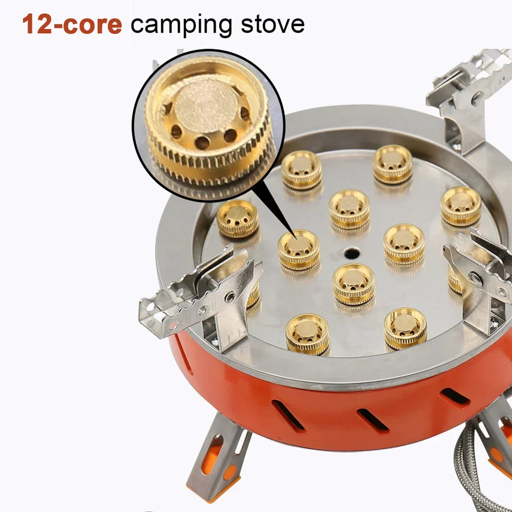 Windproof Adjustable Piezo with Zyzy Backpacking Valve Stove, Stove Core Camping 12 Ignition,