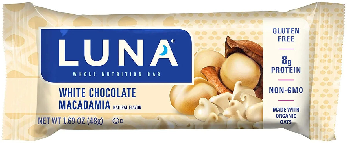 '- - - (1.69 Macadamia Ounce Chocolate Bars Snack Flavor BAR Count) Gluten Free 15 Bars, LUNA White