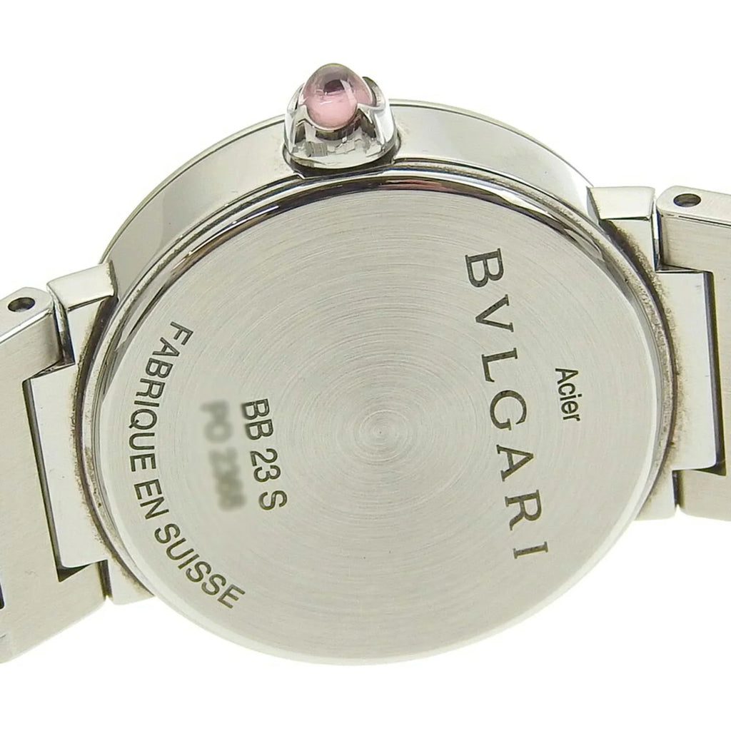 Diamond Pre-Owned 103095 Bulgari (Like Battery Shell of Dial Watch Pearl New) Mother 12P BB23S BVLGARI