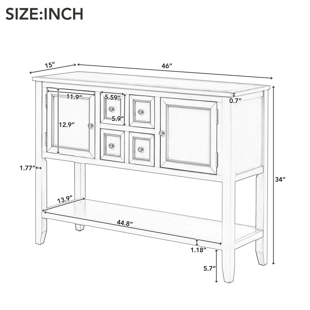 Shelf for Entrances Kitchens Ample (White Console Storage Small Living Four Table Vintage Bottom Series SKU Rooms and TREXM with WF190263AAA) and OLD Cambridge Drawers