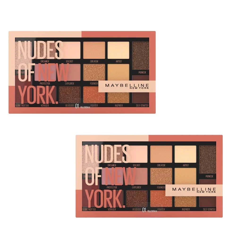Pack 01 2 Maybelline York New of York Eyeshadow of Nudes Palette, New