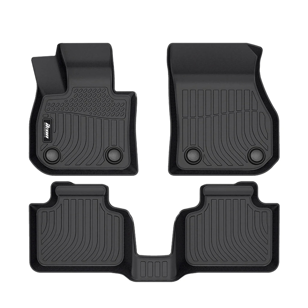 Set 3D Mat Black Interior Tray All Floor Floor Trunk Trunk Car Rear Mats Cargo + Motorsports X1 climate with TPE 2023-2024 Anti-Slip Accessories Compatible Full U11 Liners Ikon Waterproof 4PC Mats
