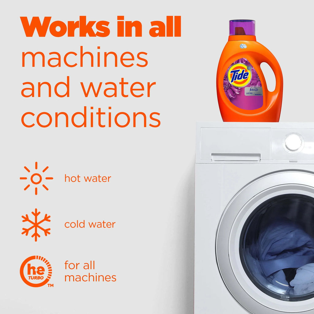 oz Spring Loads & Tide 92 Liquid Laundry Renewal fl HE, 59 Detergent,