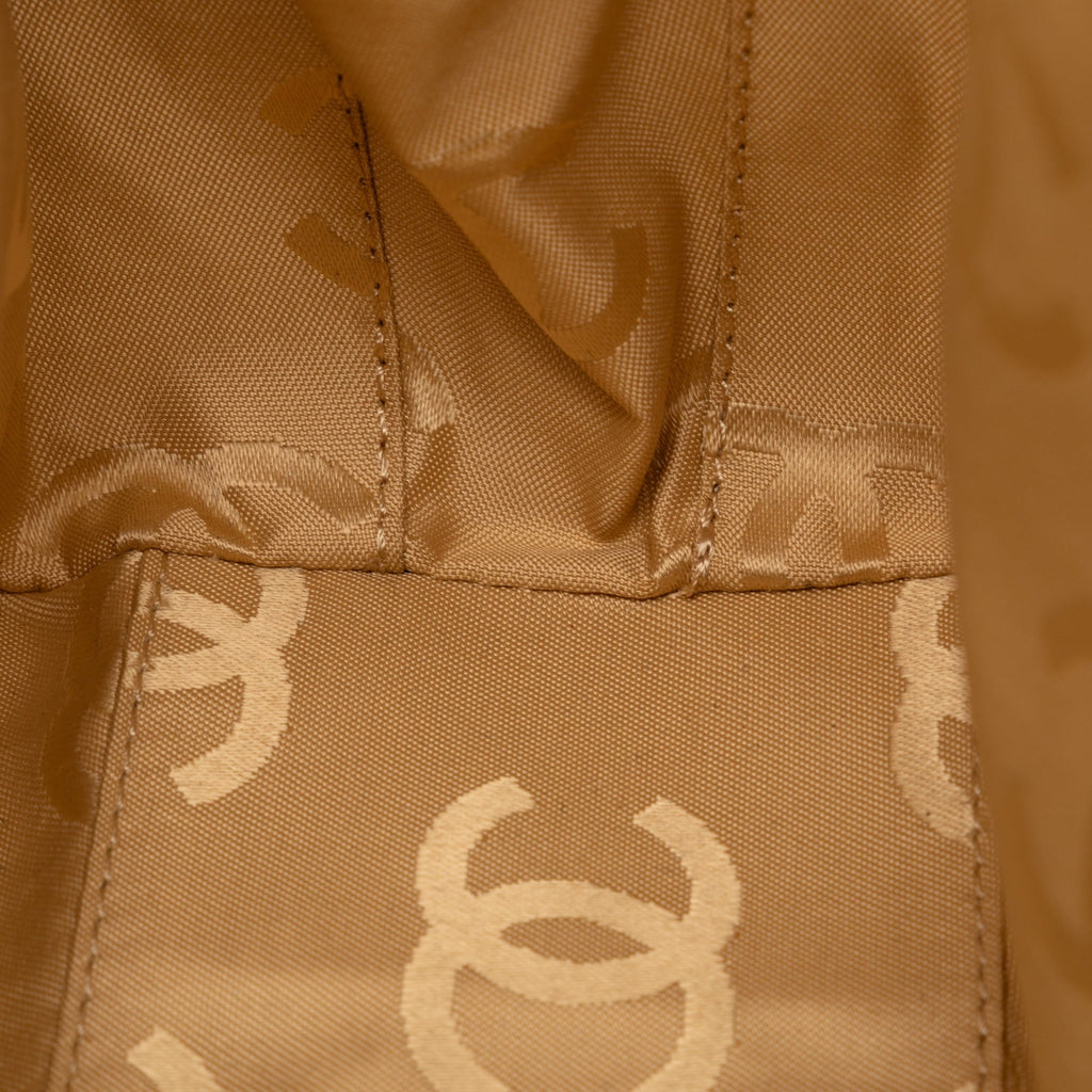 Lambskin Authenticated HandleBag Brown Top Leather Handbag (Good) Pre-Owned Stitch Unisex Wild