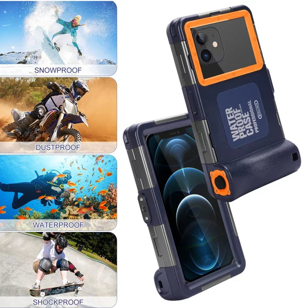 Inch 5G all Video Oppo Protective Pro+ Surfing Diving Snorkeling And [15m/50ft] LCD Lanyard Underwater Case F19 Housing Photo Phones for 6.9 UrbanX Waterproof Swimming Up Professional to with