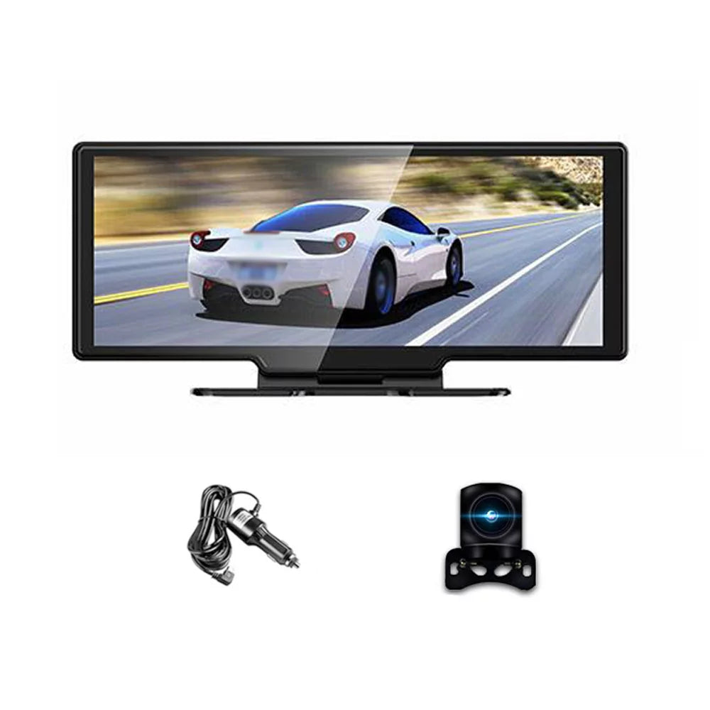 Touchscreen 4K Front Parking Recording, Recorder - Built-in Auto Monitor Cam Loop - Inch & WiFi 10.26 - G-Sensing, Rear Dash Supported - Hands-Free DVR Android Calling - Carplay, Driving