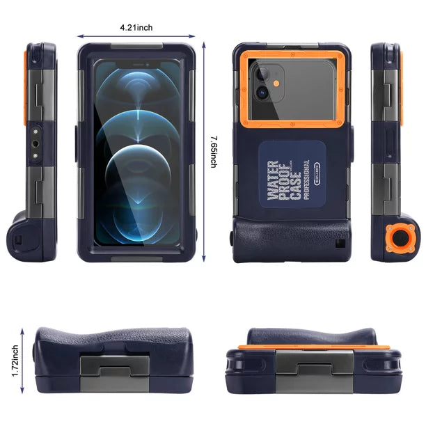 6.9 Protective Housing 9 And Waterproof Video Inch UrbanX Underwater Lanyard Diving Professional Mi [15m/50ft] with Up Photo Xiaomi Phones all Surfing Snorkeling to for Swimming LCD Case