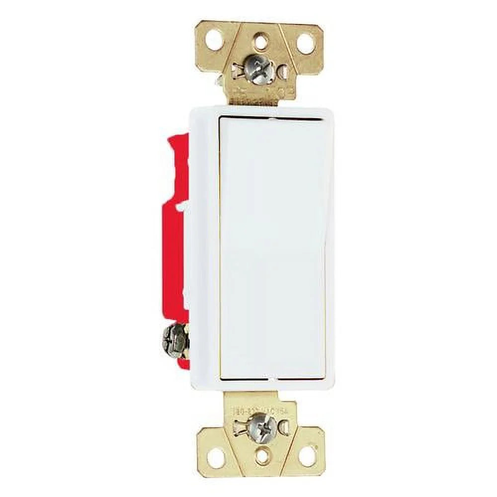 1-Pole 2621WCC8 Each Side Back 120/277V, Wire White, 20A, & Legrand Switch, Decorator