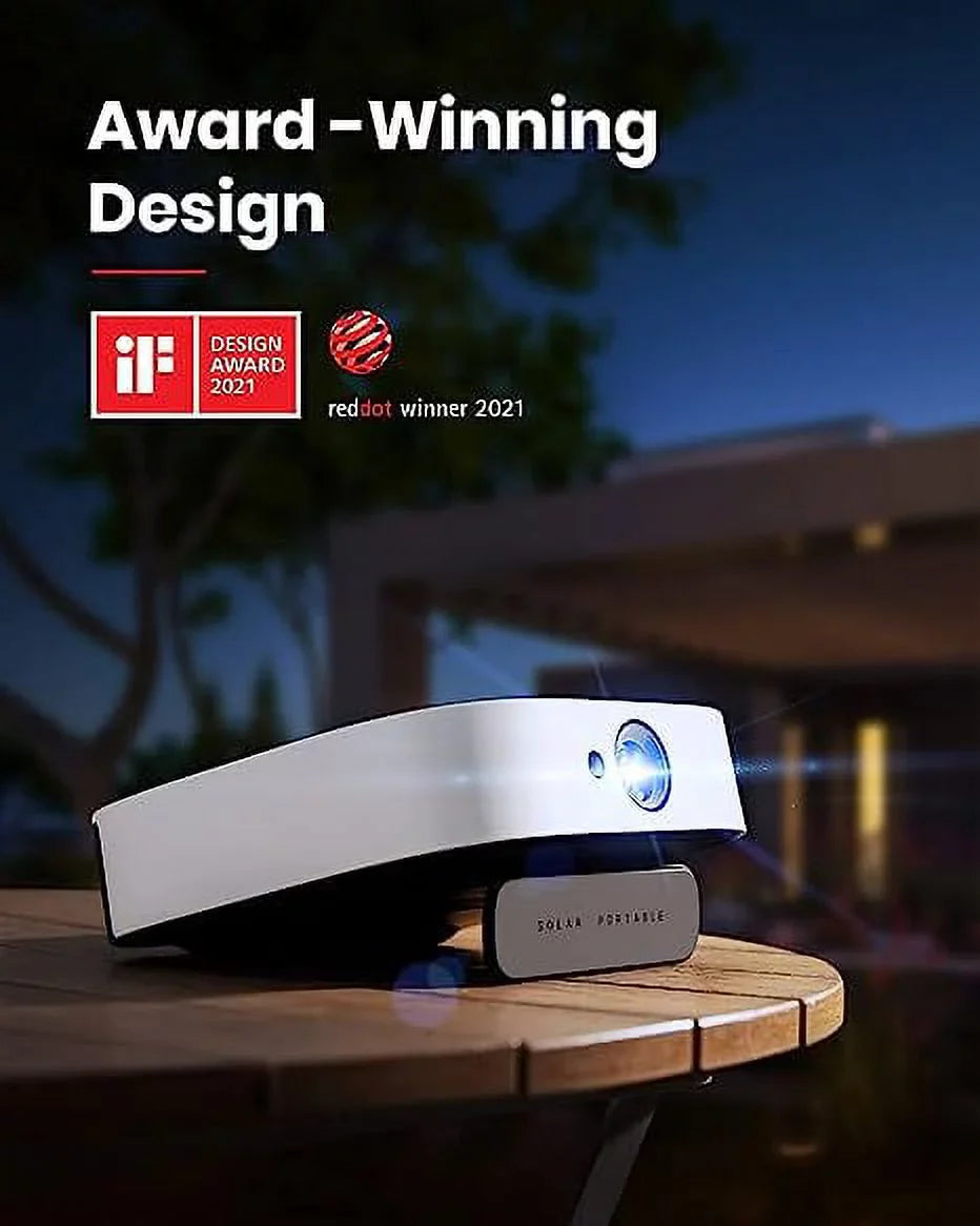 D2131121 Solar 1080p 400 FHD Anker Portable Lumen White Box Nebula Projector - ANSI Open