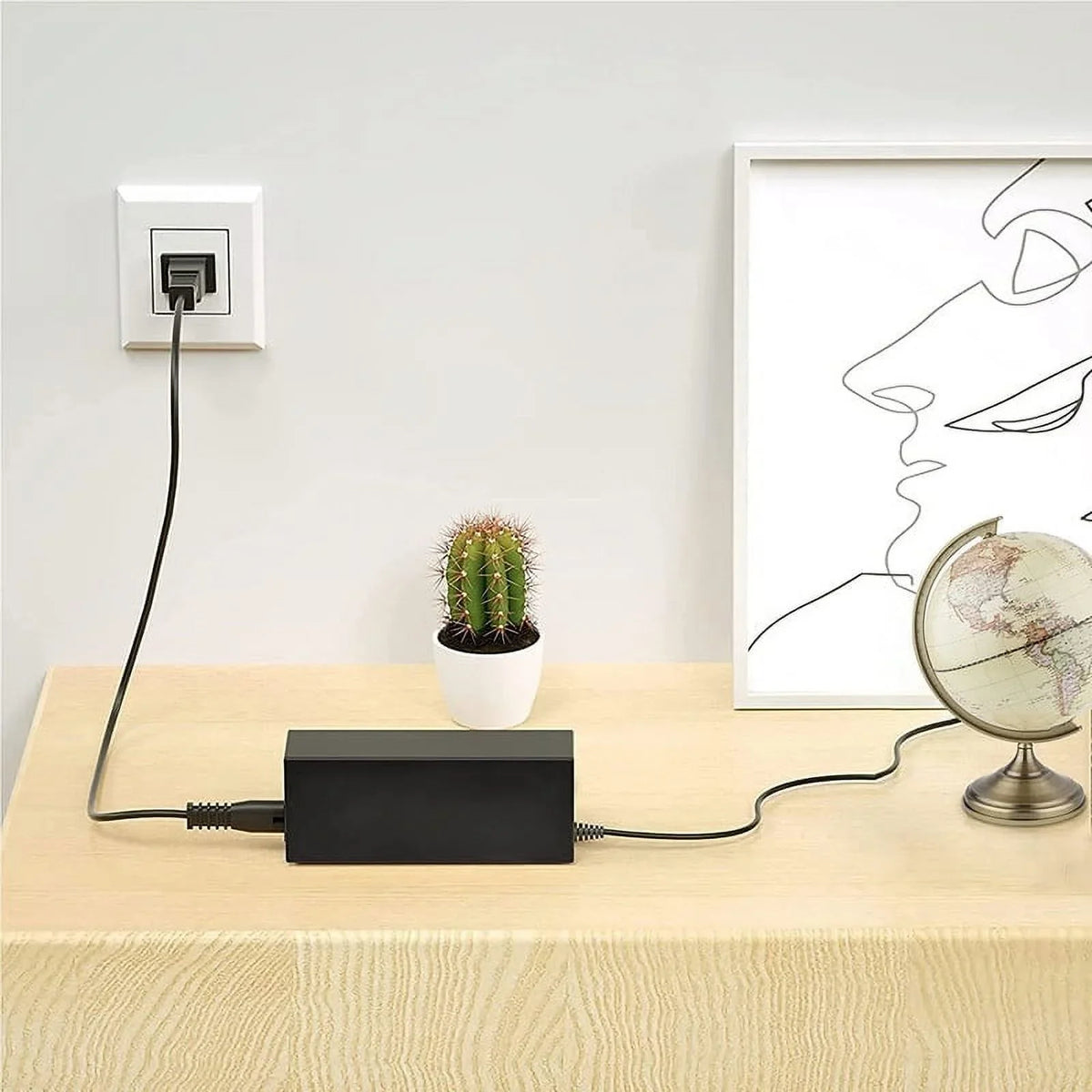PSU Worldwide Adapter for PS A3514FPN AC Input: Global 240 / Curved DC Supply 100 Use Cable - Charger Mains Power Switching VAC Cord A3514_FPN Nuxkst Soundbar