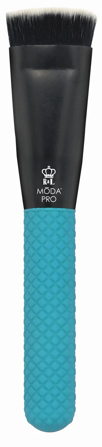 Crease Brushes Brush Highlight, Wrap, and Face Moda Flat 13pc Brush with Powder, Teal Includes Set Full Makeup Pro Makeup