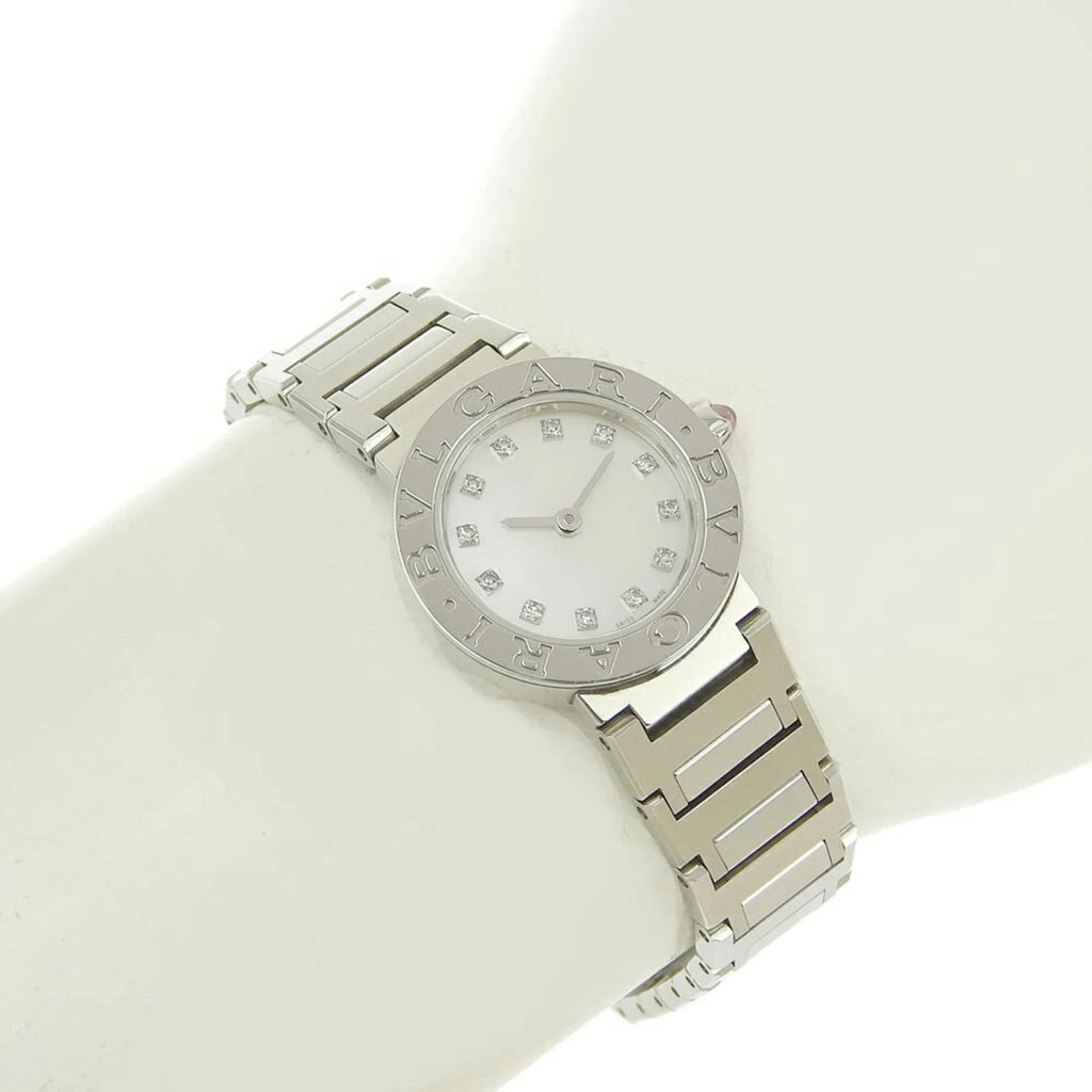 Diamond Pre-Owned 103095 Bulgari (Like Battery Shell of Dial Watch Pearl New) Mother 12P BB23S BVLGARI