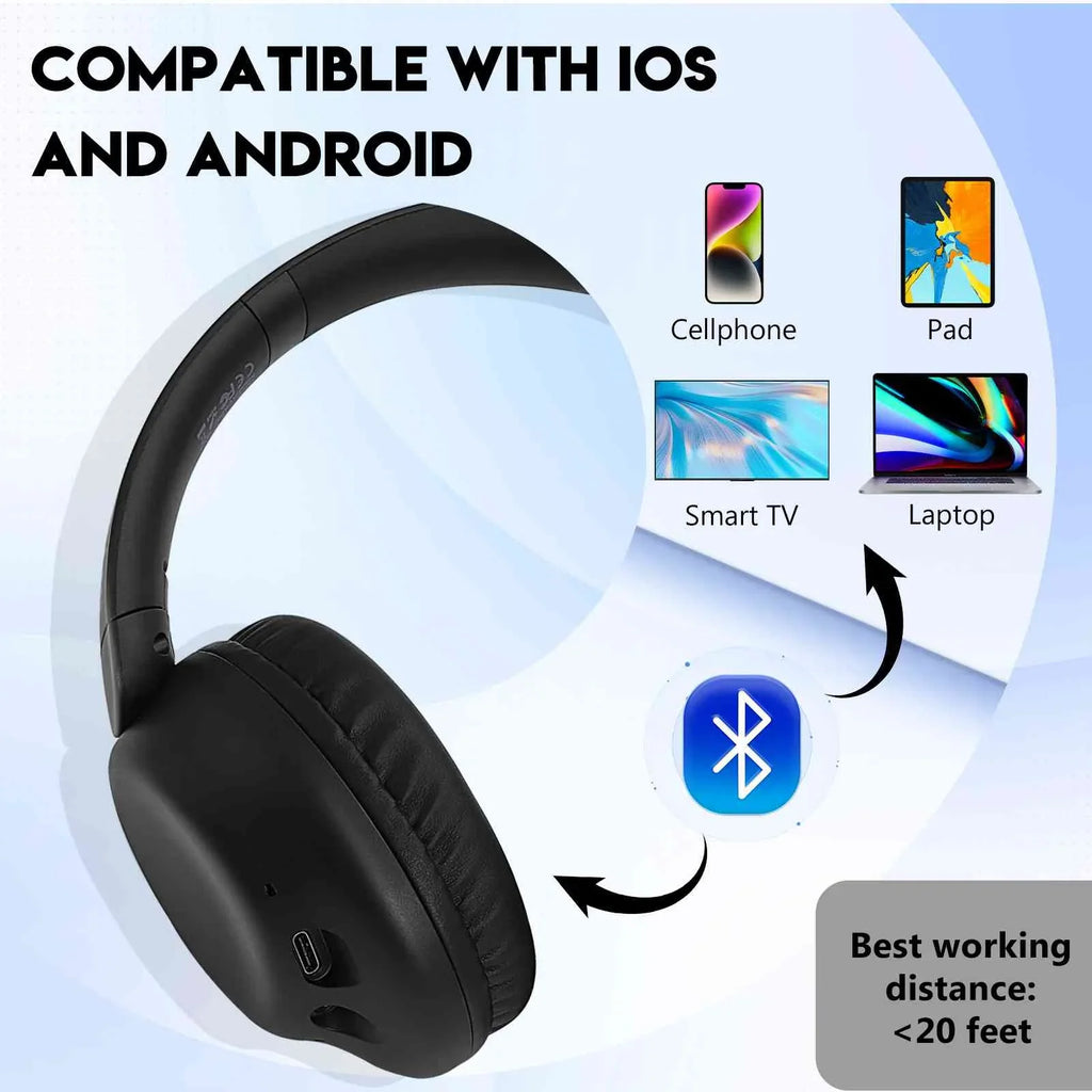 Wireless for Support Earphones Mic UX991 Deep Headphones Over phone Superior High HTC Comfort with Audio Resolution Bluetooth Ear 825 Stereo Call UrbanX The Desire Bass