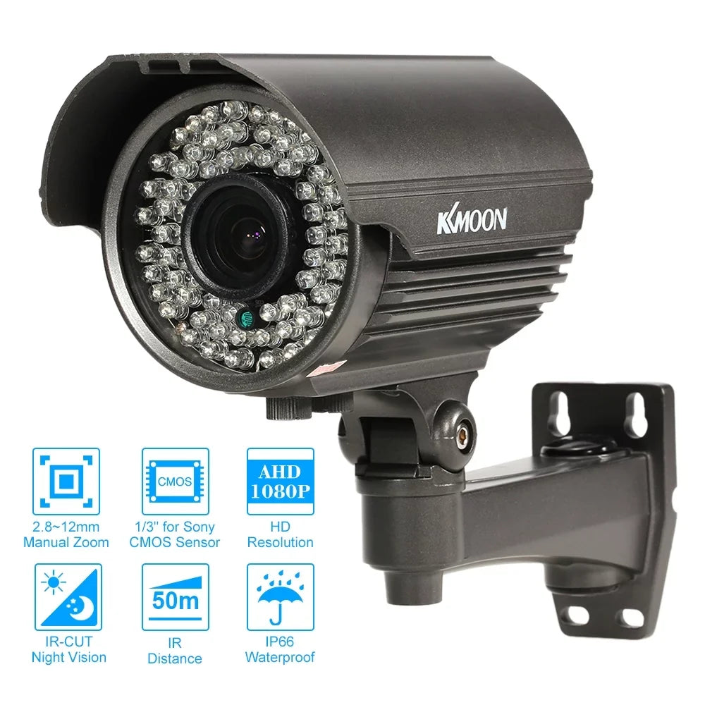 AHD CMOS Lens, System, Indoor, CCTV Weatherproof Vision, Zoom PAL Varifocal Camera, 2.0MP Analog Manual Night Andoer 1080P 1/3”