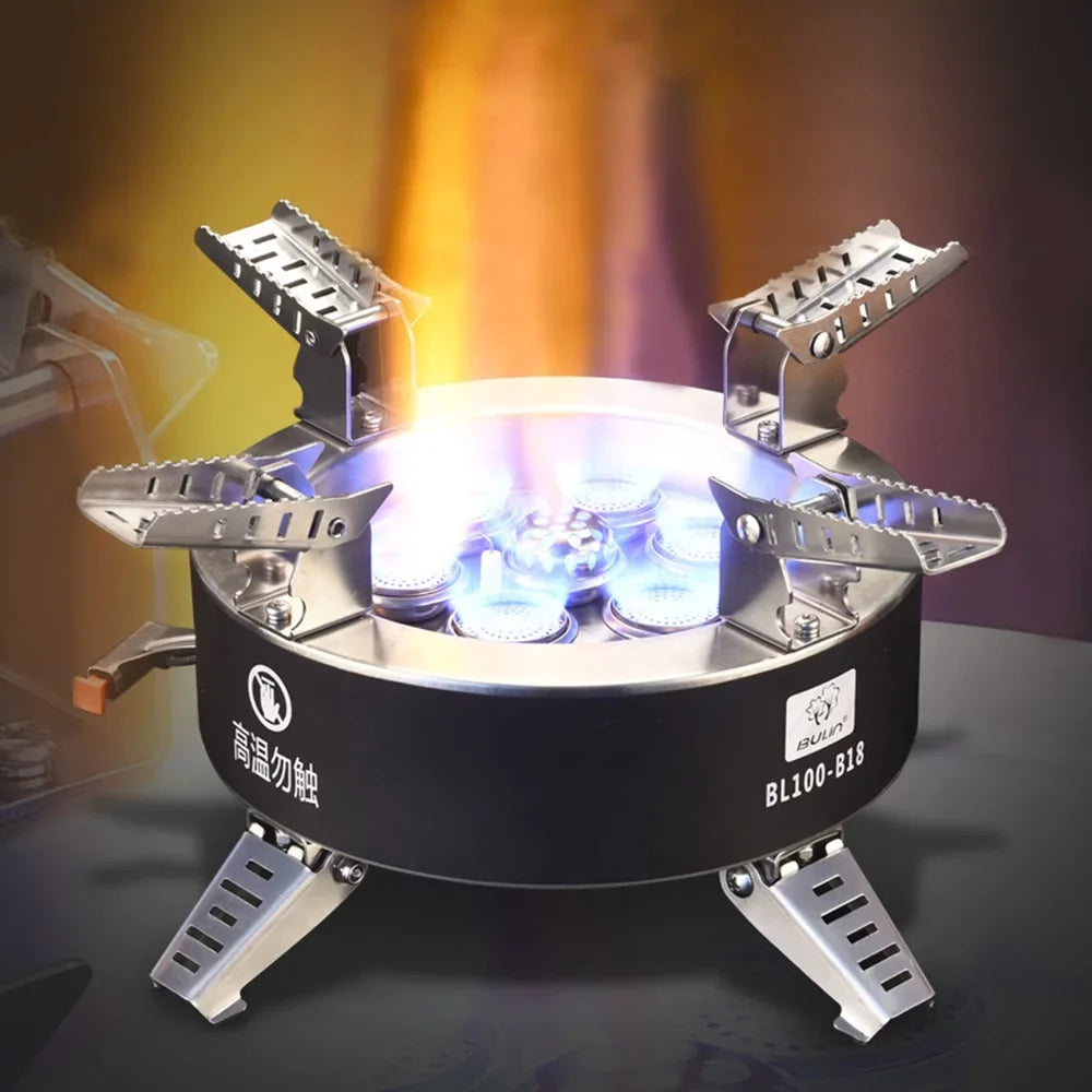 core Collapsible Stove, Camping Windproof Stove, Gas High Stove, Traveling Backpacking Fishing Dcenta Hiking 18000W Seven
