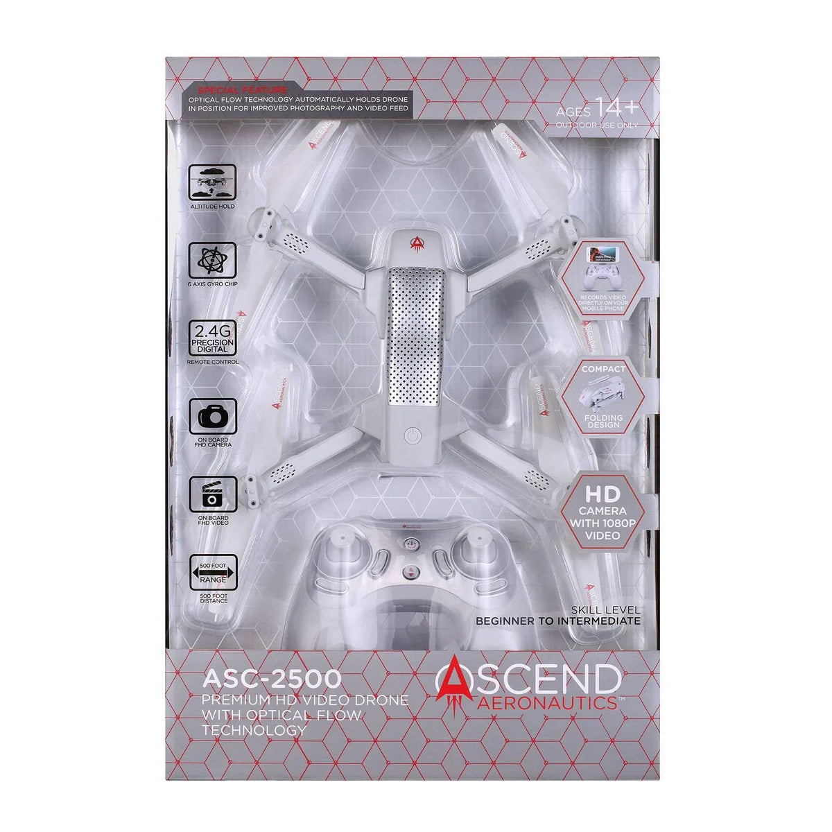 Premium Video Aeronautics Hd Ascend Asc-2500 Drone