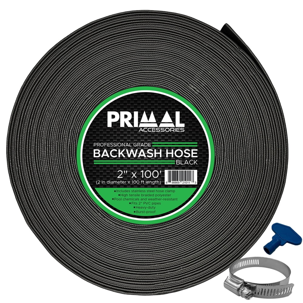 Grade Primal psi 3 x Hose Backwash Black 100 feet Commercial Accessories 43.5 2 / Bar inch