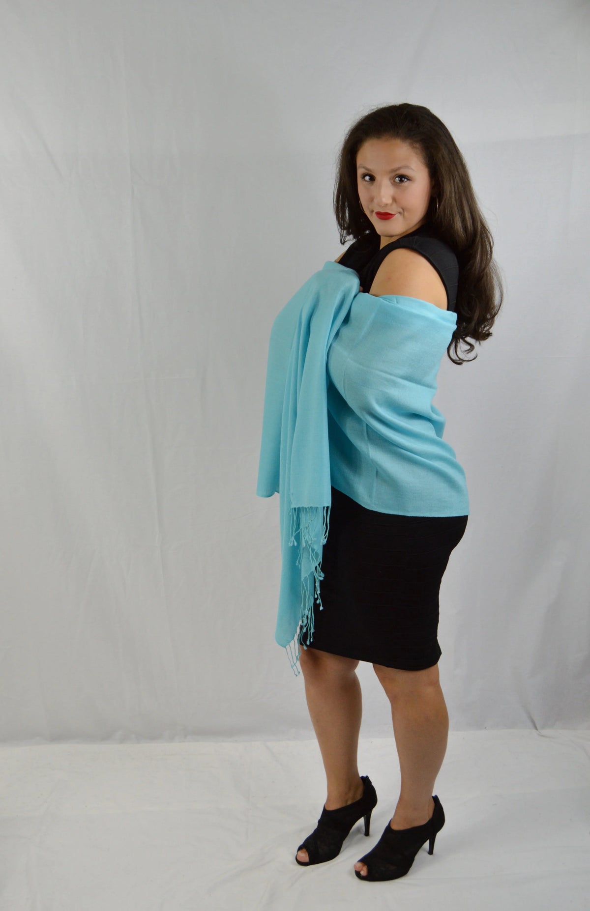 Shawl) weight Shawl/Scarf/Scarves (Tiffany Shawl/Summer Shawl/Pashmina Pashmina Blue Shawl/liquid Shawl/Evening Shawl/Light Regular Fancy Shawl/Sheer