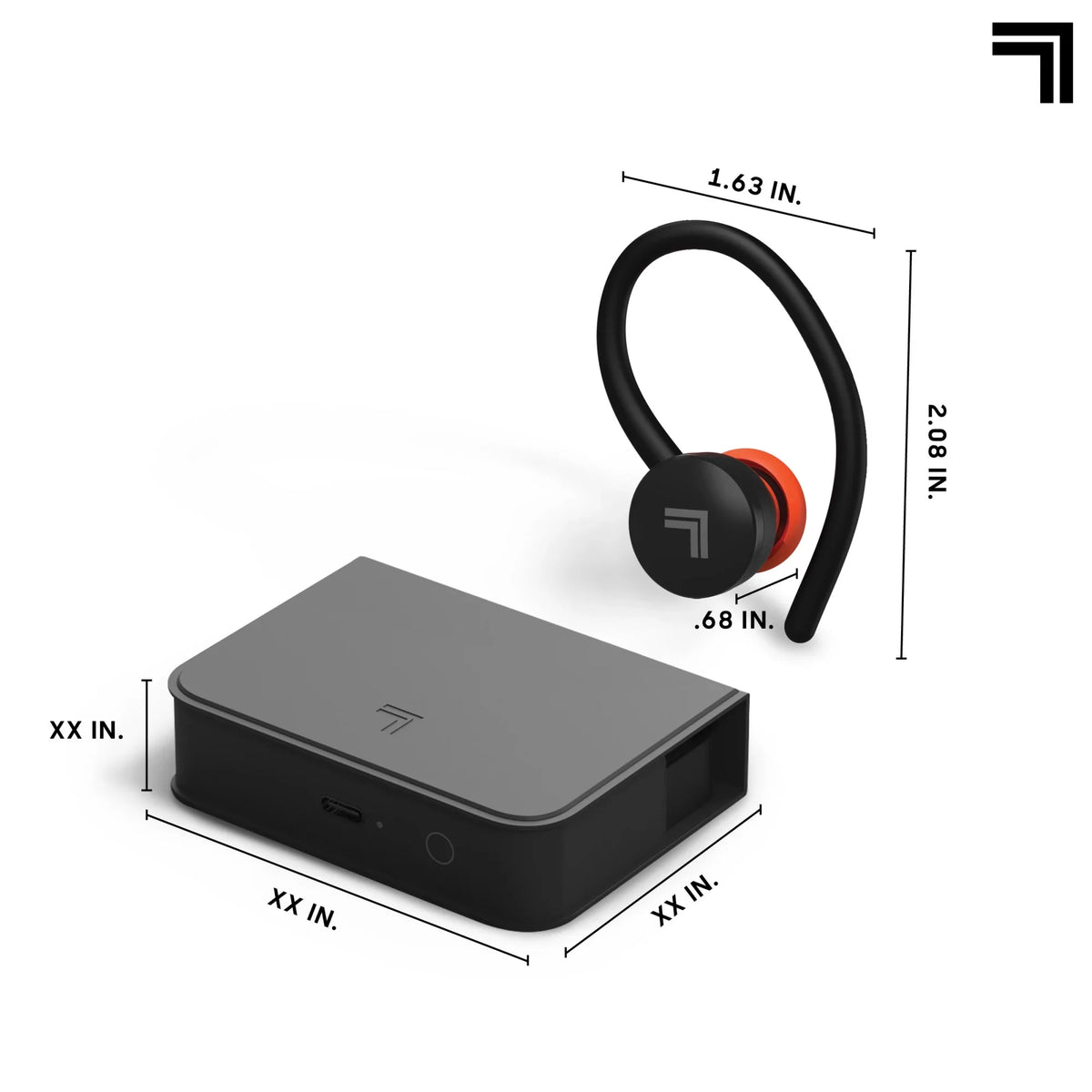 Black Wireless Qi Image® Case, Earbuds Sport Sharper Charging True Bluetooth SoundHaven® with