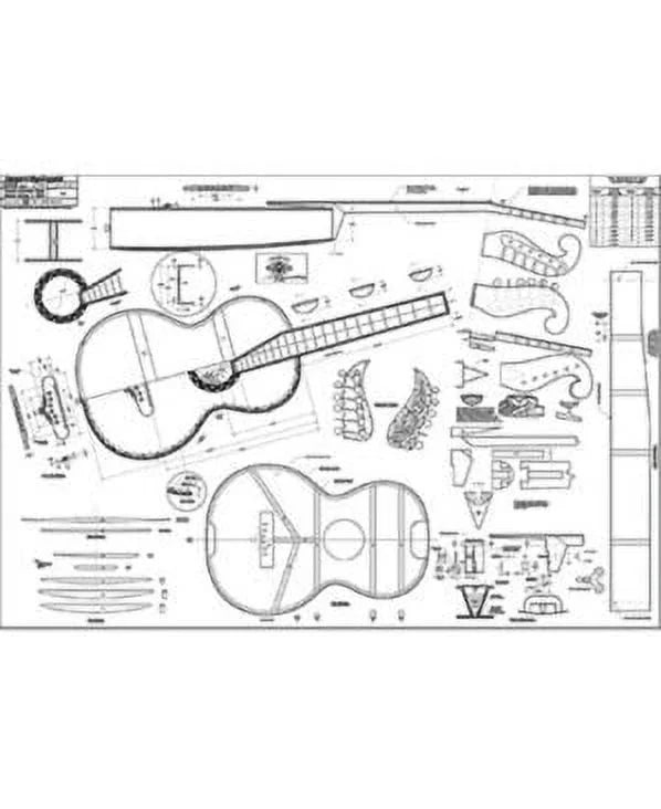 Full-Scale Guitar Austro-German Plan 52" x Martin 36"