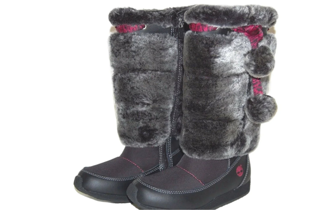 Preschool Tall 13.5 59794 Fur Timberland Medium Boot dimension Winterberry Youth US Black