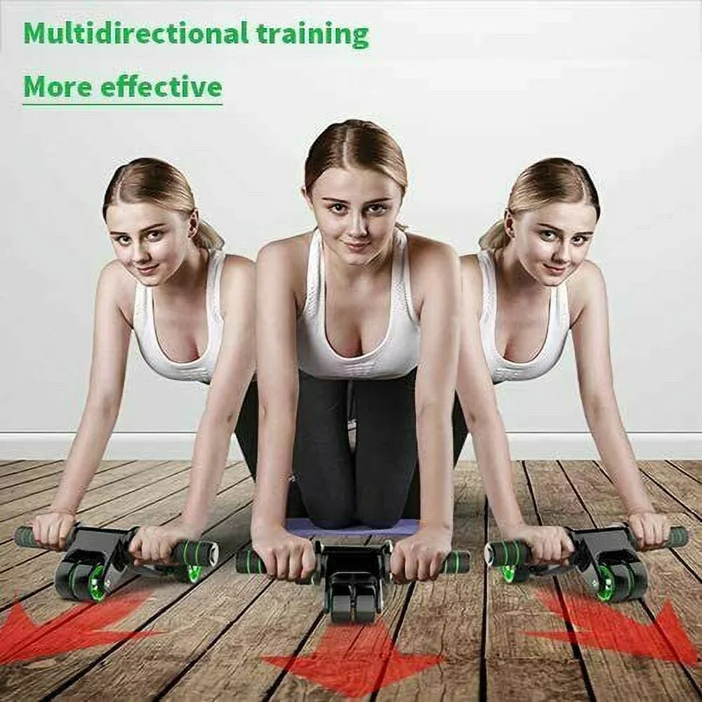 Abdominal Wheel AB Fitness Waist Mat Core Gym Exercise Knee Home Roller Workout