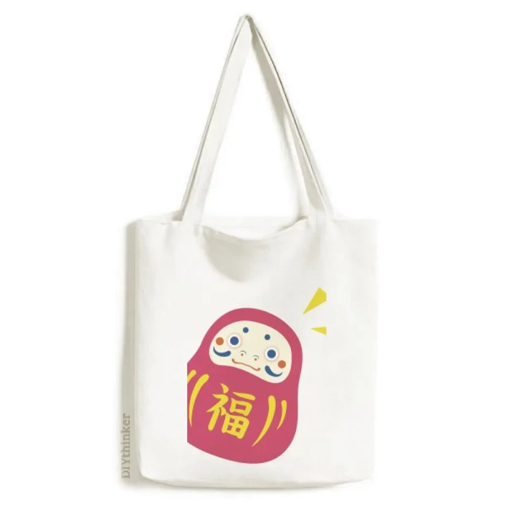 Casual Canvas Lucky Japanese Shopping Bag Tote Handbag Toy Satchel Travel