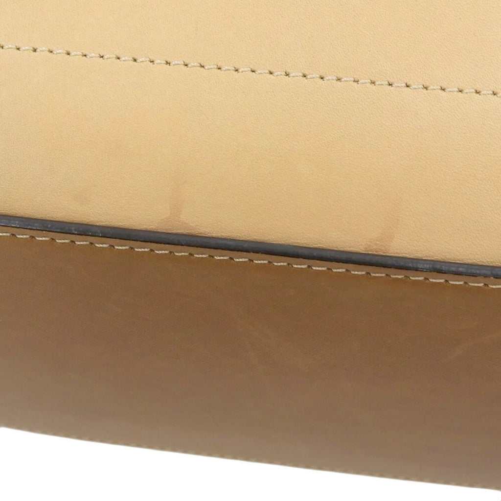 shopper beige handbag luggage green 167793 Pre-Owned tricolor Celine (Good) mint A03 CELINE 15LK micro