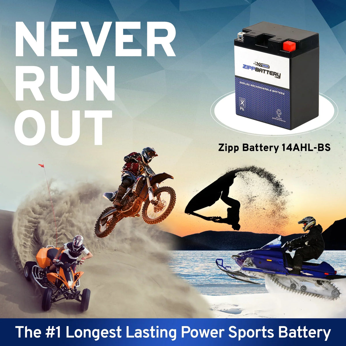 2003 Klr Ah, 650cc Zipp E Battery Kawasaki Battery (14AHL-BS CCA) YTX14AHL-BS Kl650-a for 12 Motorcycle Volt,12 210