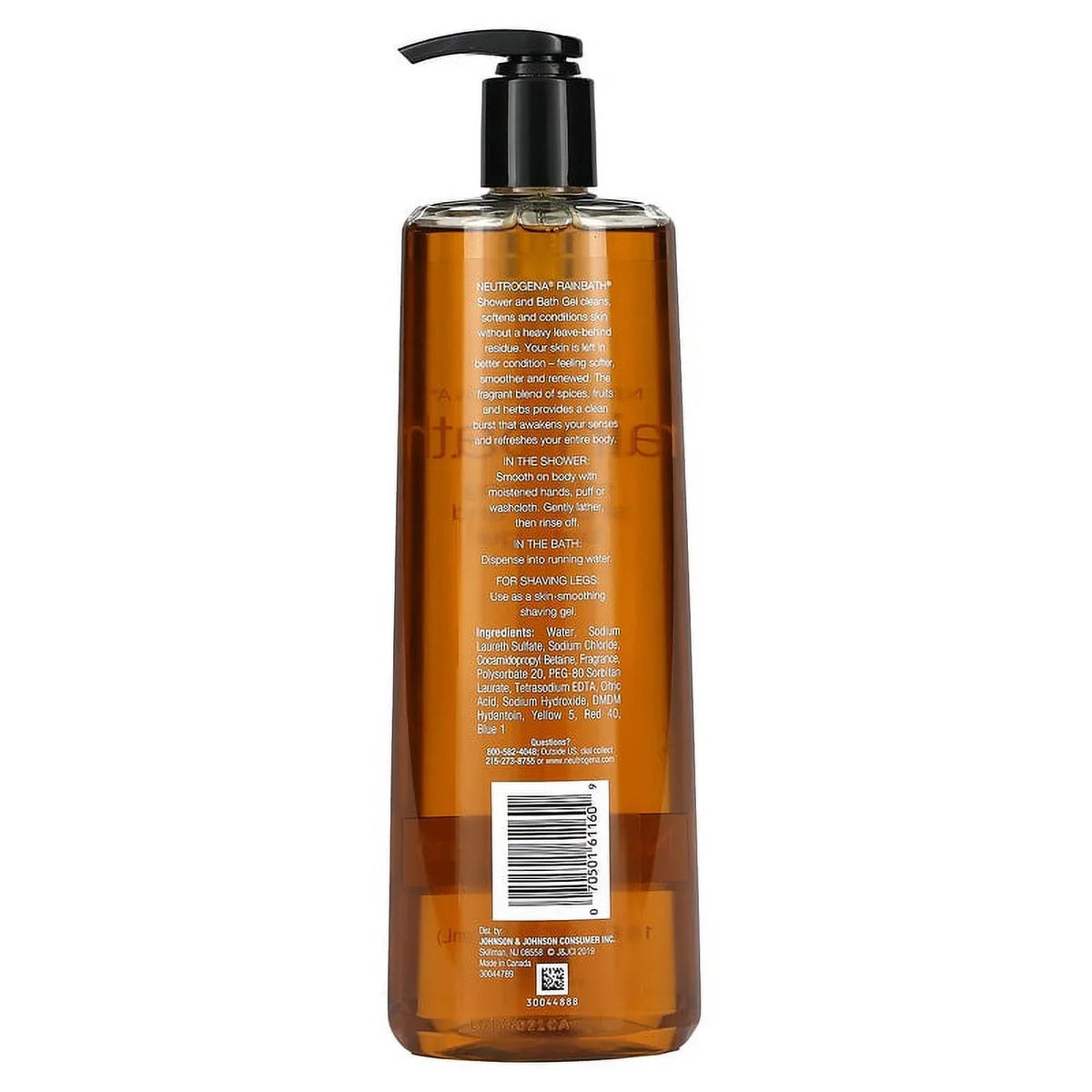 (473 Shower Rainbath, of Bath 16 2 oz Neutrogena, Refreshing Gel, Pack and fl ml)