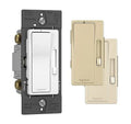 & RHCL453PTCCCV4, Tri-Color and Dimmer Rocker Paddle Way Legrand Switch, 3 Switch Dimmer Radiant Seymour Light Pole Faceplates Switch, Single 1 Count Wall Dimmer, Interchangeable - Pass