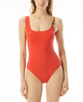 Chain One 12 Women's Piece Detail Swimsuit Red Kors Michael dimension