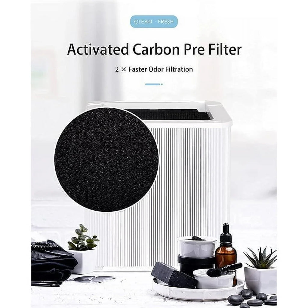 (Non-Auto), Blue Activated Carbon Filter Air for Filter Purifier Pure Replacement Foldable HEPA 211+ 211+