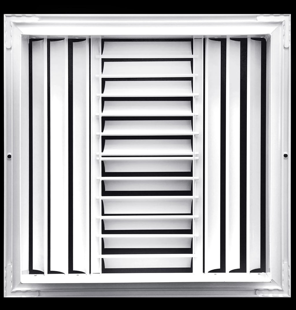 Vertical/Horizontal X 17.65"w Full Adjustable X Dimensions: HVAC 17.65"h Cover 4-Way Direction Duct Air Control Aluminum Curved 16"w Diffuser Outer - - Vent Supply Blade Airflow 16"h