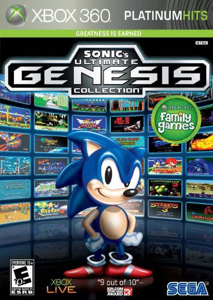 360, Genesis Sega, Hits), Sonic's Xbox Ultimate [Physical], 68034 (Platinum Collection