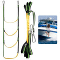 4-Step Foldable Heavy Inflatable Rope Portable exterior Climbing Boat, Ladder, Sailboat, Canoeing, Duty Ladder, Boat Kayak, Rope for Ladder Boarding Motorboat Ladder, Swim