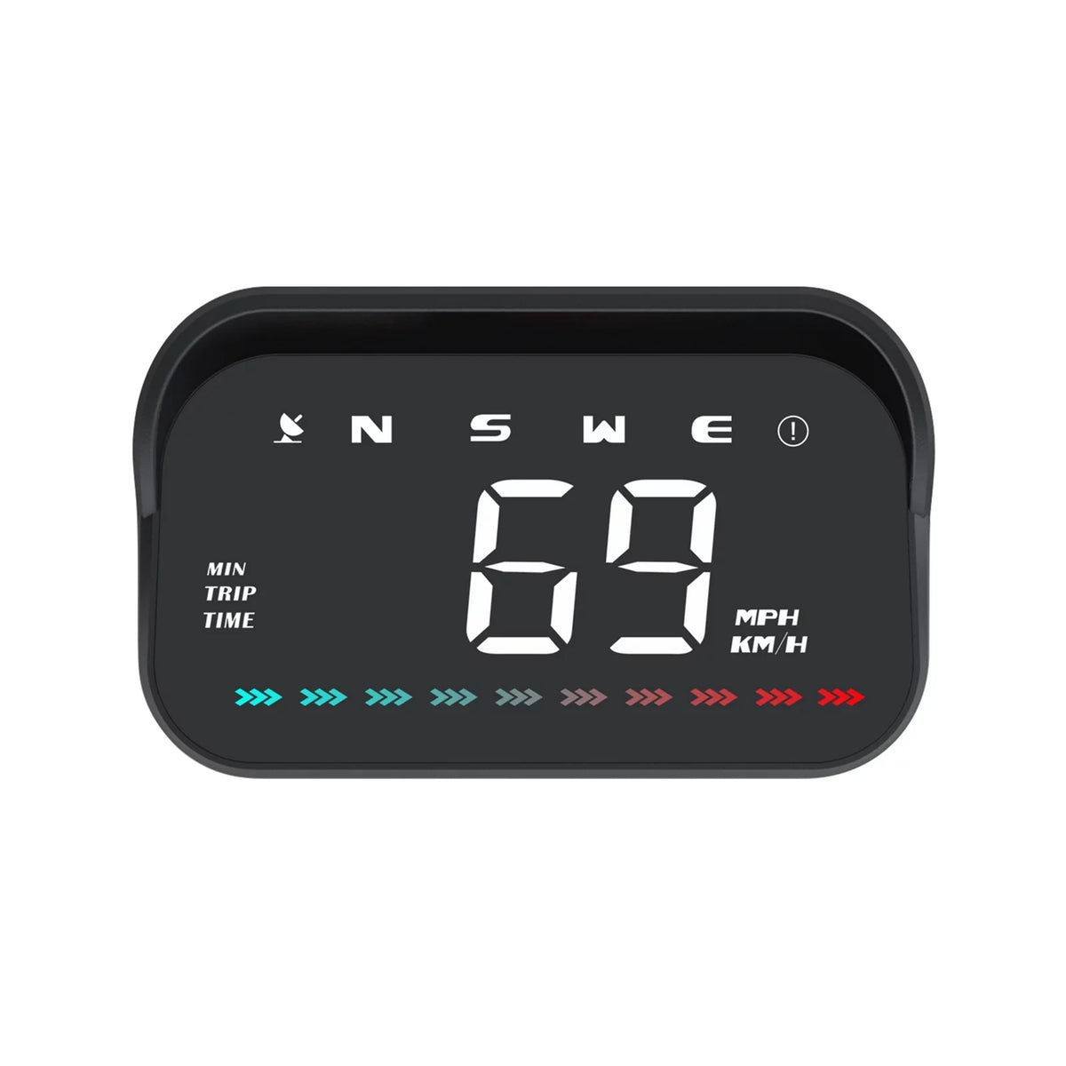 Speed for Display GPS Digital Over-Speed Distance, Heads-Up Speedometer Light, Apexeon & Alert Car, Ambient Travel Direction, Time,