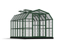 Greenhouse Vents 8' x Palram Walk-In Clear Grand - - Roof Green Gardener - with 12' Canopia 2