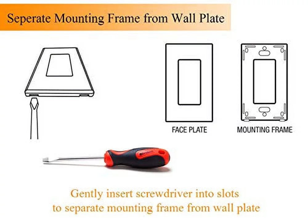 Included in LED Dimmable Plate Light/CFL/Incandescent,3-Way max,Cover Switch Watt Wall Bay Dimmer Single Pole Slide,600 for Cloudy