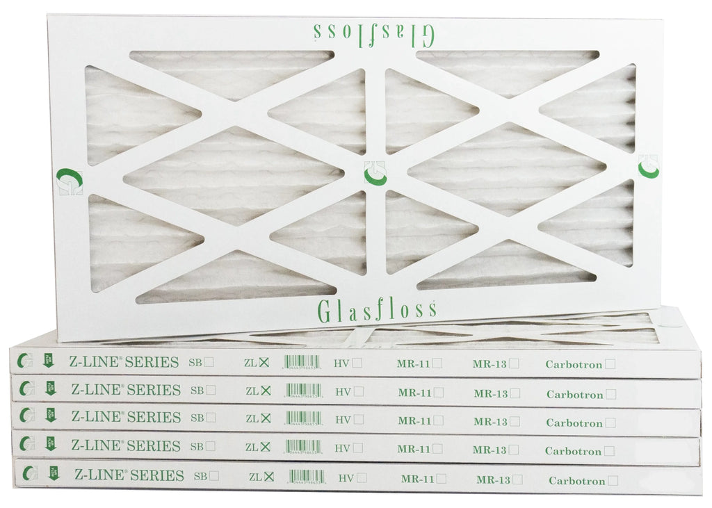 MERV - Made - 10 dimension: 23.5x7/8 5.5 in USA Furnace Filter Air x (Actual - Glasfloss -Qty:6 6x24x1 inch)