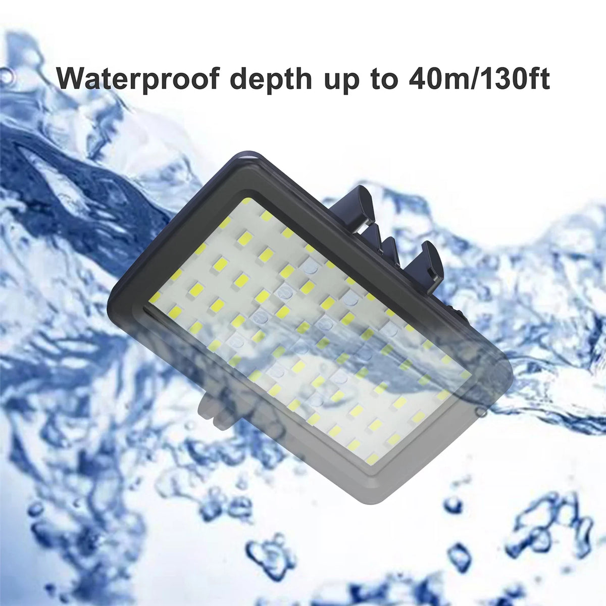 for for Replacement Underwater Video Rechargeable 8 Photography 40M Waterproof CRI95+ RGB SL-20 Dimmable Built-in Battery Snorkeling Modes Diving Video Fill Underwater Tomshoo IPX8