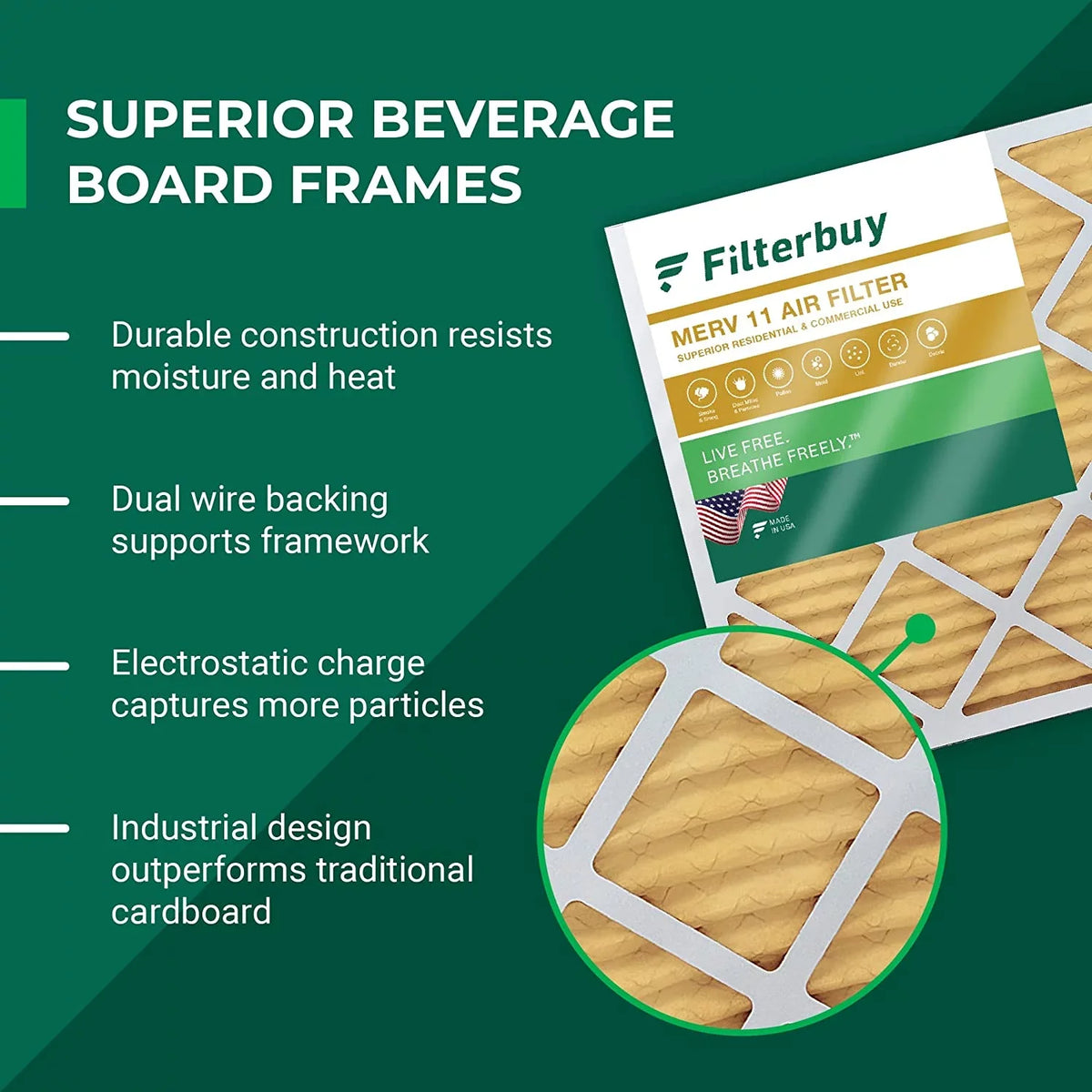 Furnace 11 for Night, Pleated Air MERV Filters Bryant/Carrier & (4-Pack) Filterbuy FILXXFNC0021, 19x20x5 Payne HVAC and AC Day