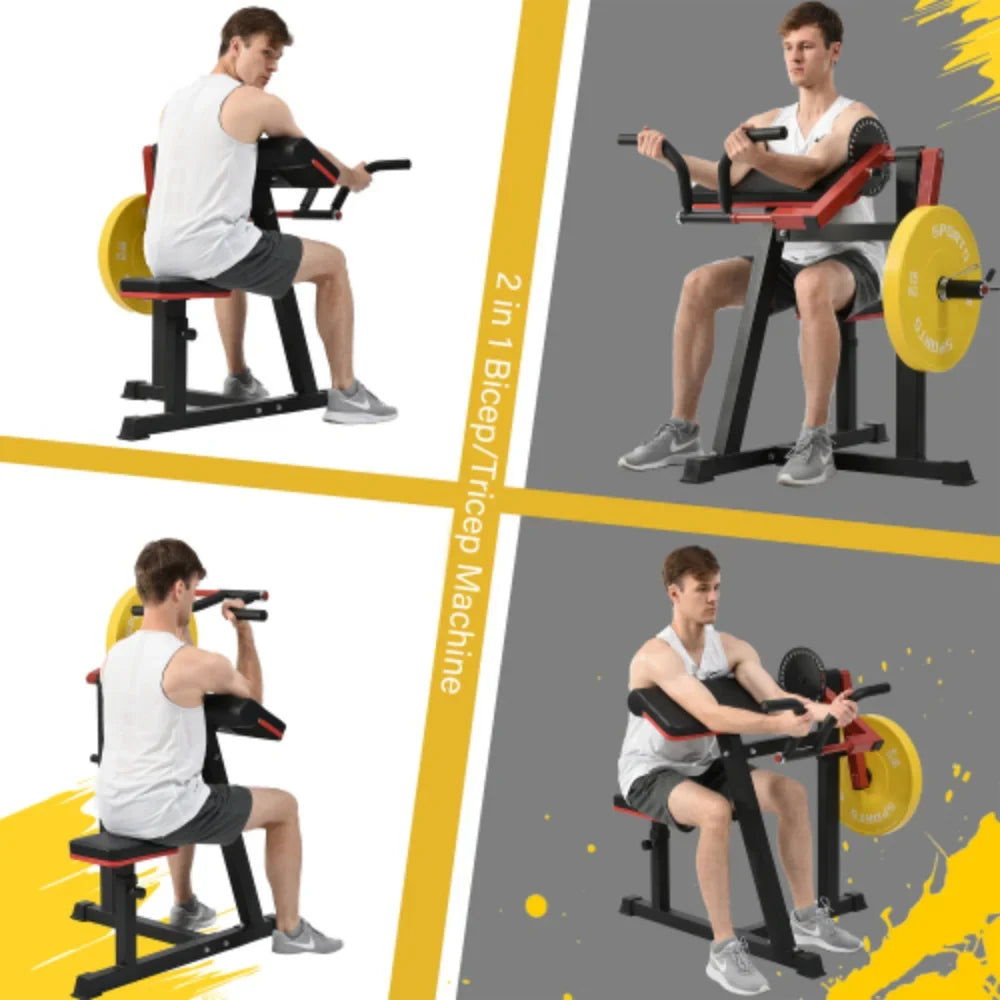 Strength for Extension Curl with Curl Home Gym Standard Preacher Machine Bench Adjustable Leg Exercises